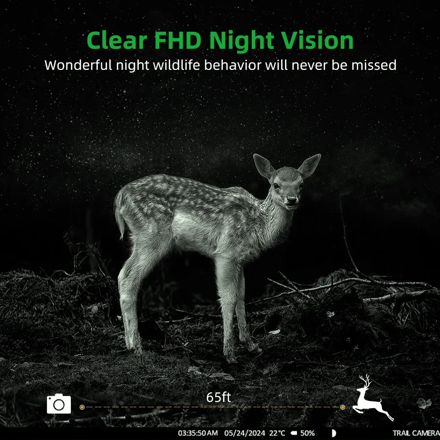 Cámara de rastreo celular RD4019G 4G LTE, enchufe europeo de 2,7 K, resistente al agua IP66, cámara exterior para caza de vida silvestre, Sensor de imagen CMOS de vídeo de 32Mp - imagen 4