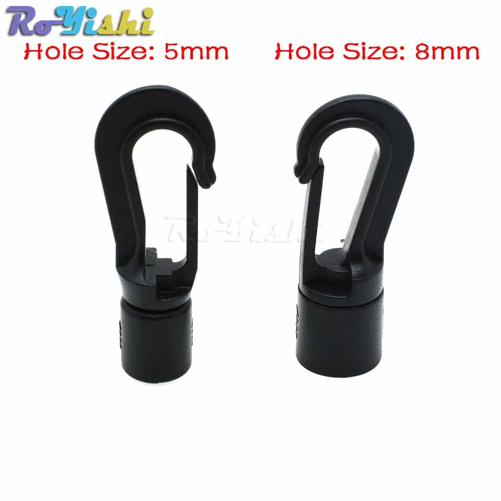 10 unids/pack gancho de presión de plástico para cinta Paracord cordones cordón mochila bolsas etiqueta titular - imagen 3