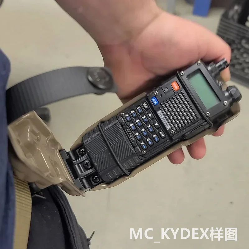 Funda de almacenamiento de expansión de batería abierta Kydex, interfono táctico, bolsa UV5R - imagen 5