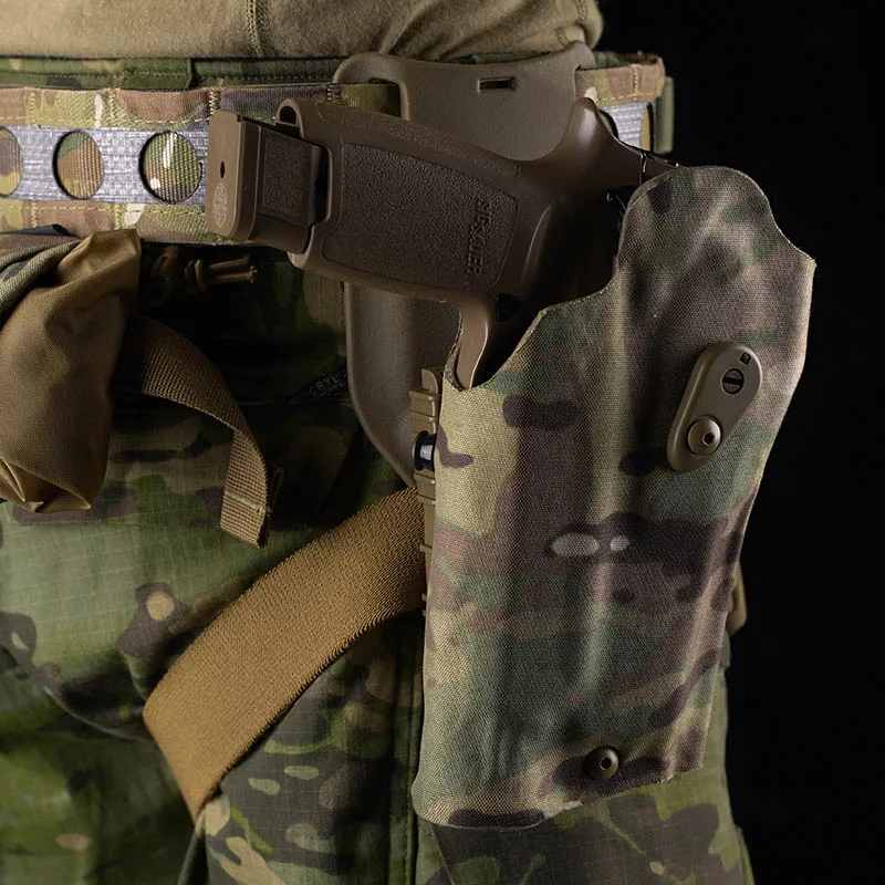 Sig P320 M17 M18 Uesd con bloque de seguridad ligero X300 X300U, funda de pistola de liberación rápida, portador de pistola multiángulo - imagen 2