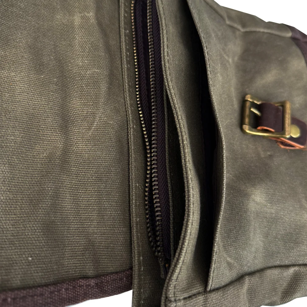 Mochila Retro para hombre, Kit de moda urbana, bolsa de lavado hecha de piel de vaca vieja, bolso de mensajero Wag, bolso táctico Vintage - imagen 5