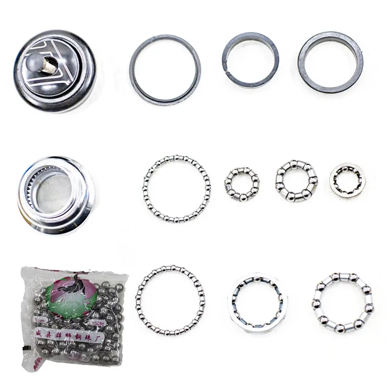 Horquilla delantera de bicicleta de montaña, grupo de cuencos de bolas, marco de cuentas de bicicleta, eje delantero, eje medio, marco de cuentas de rodamiento trasero - imagen 2