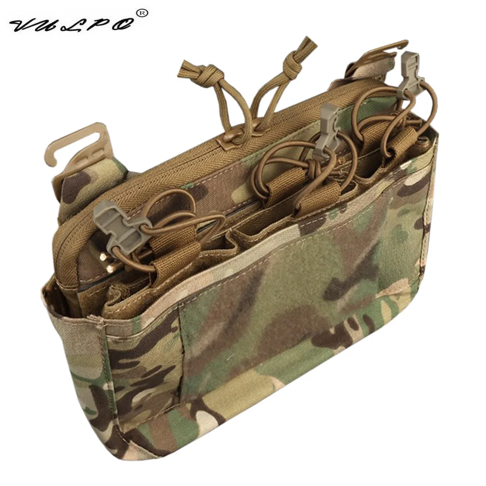 Bolso táctico VULPO con solapa frontal, bolsa de Triple revista, Kangroo para FCPC FCSK, portador de placa, chaleco, aparejo de pecho - imagen 2