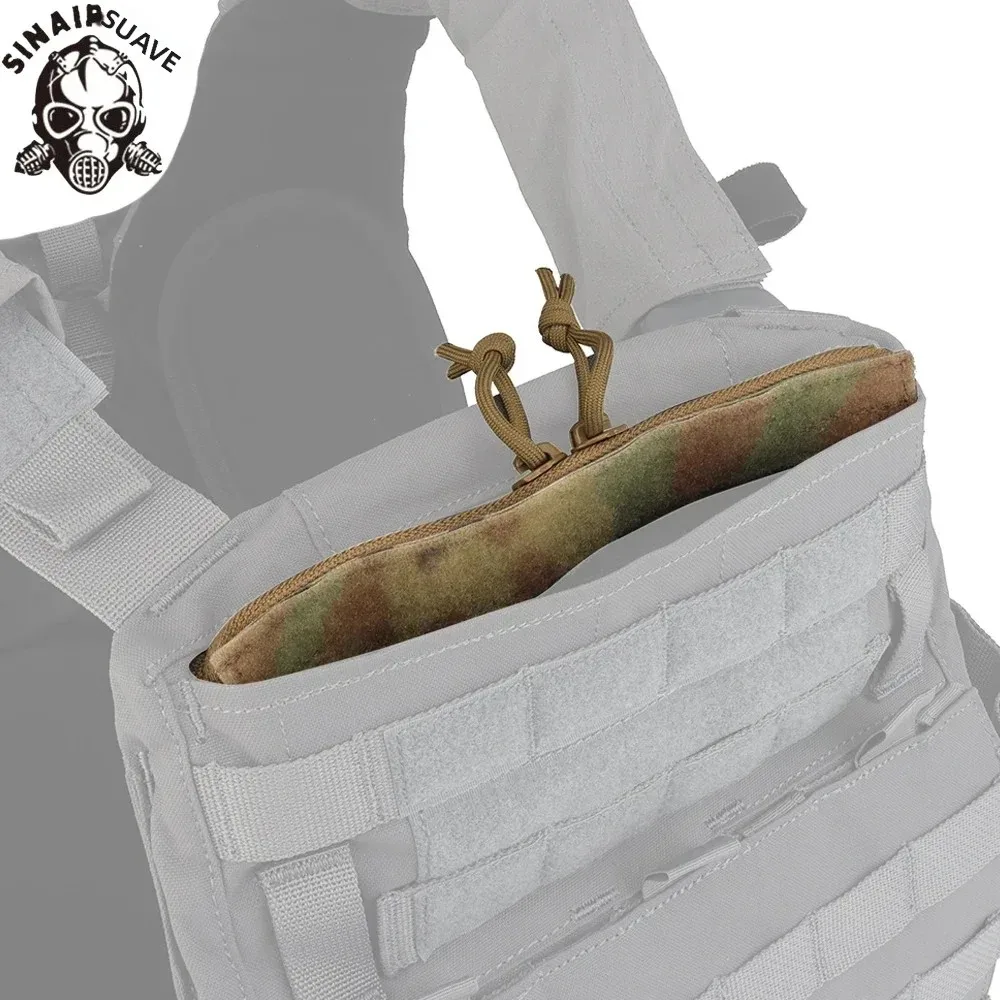 Inserto de bolsillo táctico para administrador con cierre de cremallera con gancho y bucle para chaleco de caza portador de placa MBAV Crye AVS - imagen 3