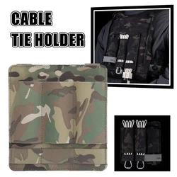 Chaleco táctico MOLLE, soporte de brida para cables de plástico, placa de caza Airsoft, accesorios para cinturón