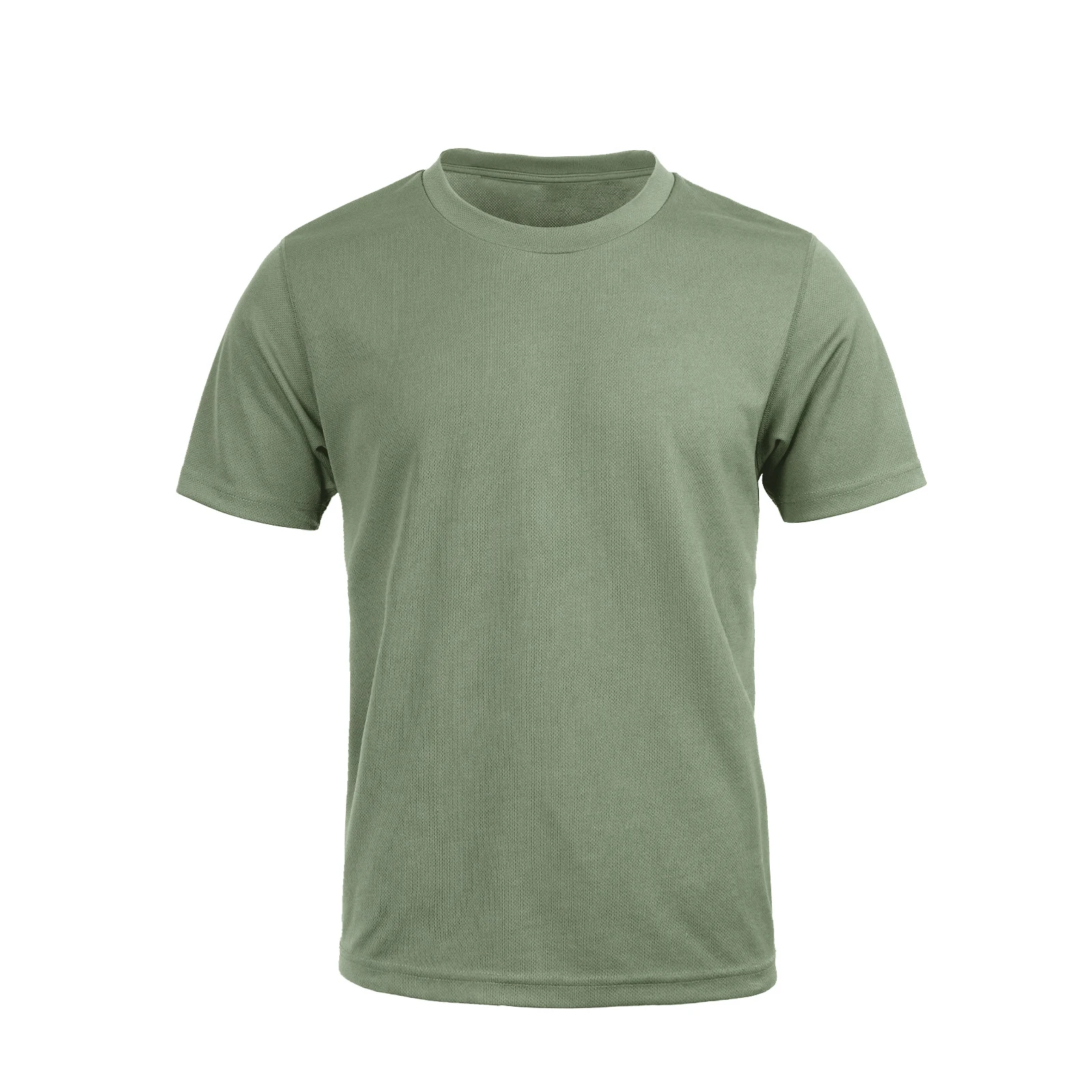 Ropa de entrenamiento táctico de secado rápido, camiseta holgada y transpirable de manga corta para hombre, top deportivo de color sólido - imagen 3