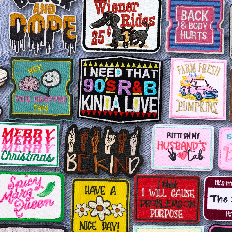 Necesito que los años 90, R & B, un poco amor/tarjeta, parche bordado, sombreros DIY, mochilas, chaquetas, parches, parches para planchar para pegatinas de ropa