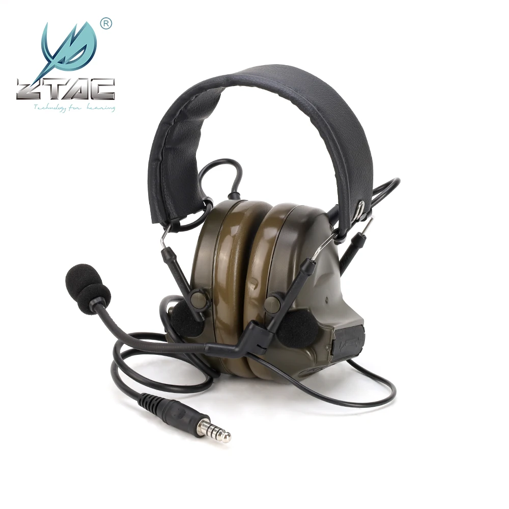 Z-TAC SoftairTactical auriculares militares Comta II sin comunicación de reducción de ruido auriculares tácticos para walkie-talkie Z151 - imagen 2