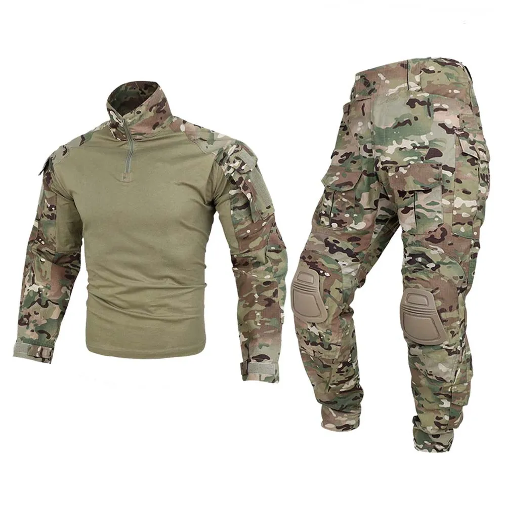 Conjuntos tácticos de uniforme de combate Gen3, camisa, pantalones Cargo, traje Multicam para hombre, entrenamiento militar, ropa de caza para senderismo, resistente al desgaste - imagen 2