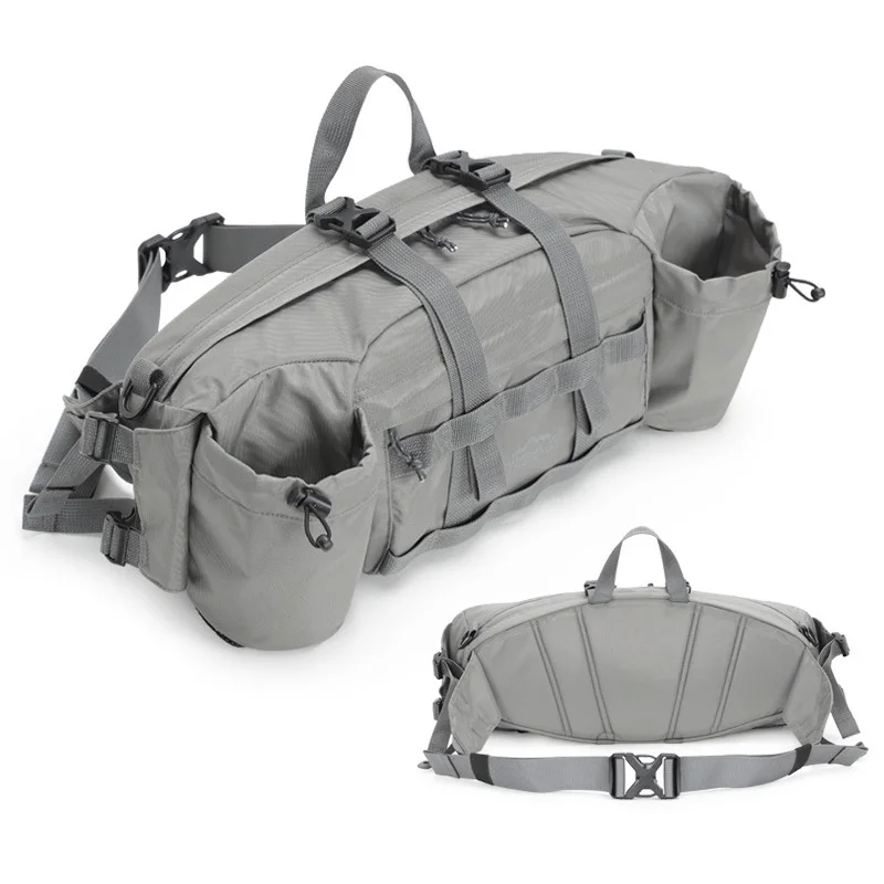 Riñonera para gimnasio al aire libre, gran capacidad, deportes, Camping, pesca, senderismo, bolso cruzado, bolso de escalada multifuncional - imagen 3