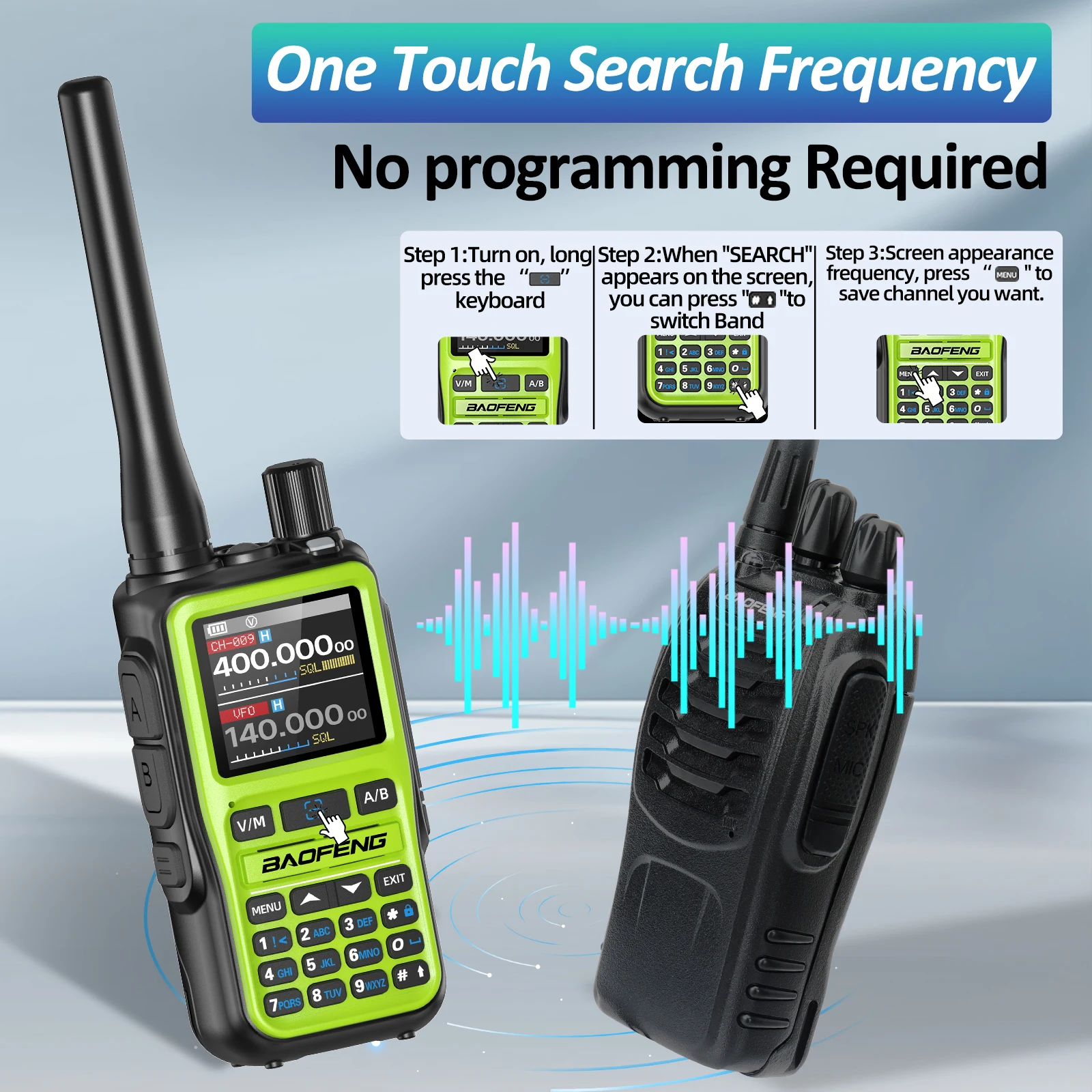 Baofeng UV-5R Mini walkie talkie Bluetooth largo alcance - imagen 5