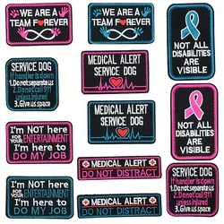 Servicio Chaleco para perros Velcros Patch Morale - K9 en entrenamiento Cierre de gancho y bucle bordado - para mochila con arnés para perros Tactiacl