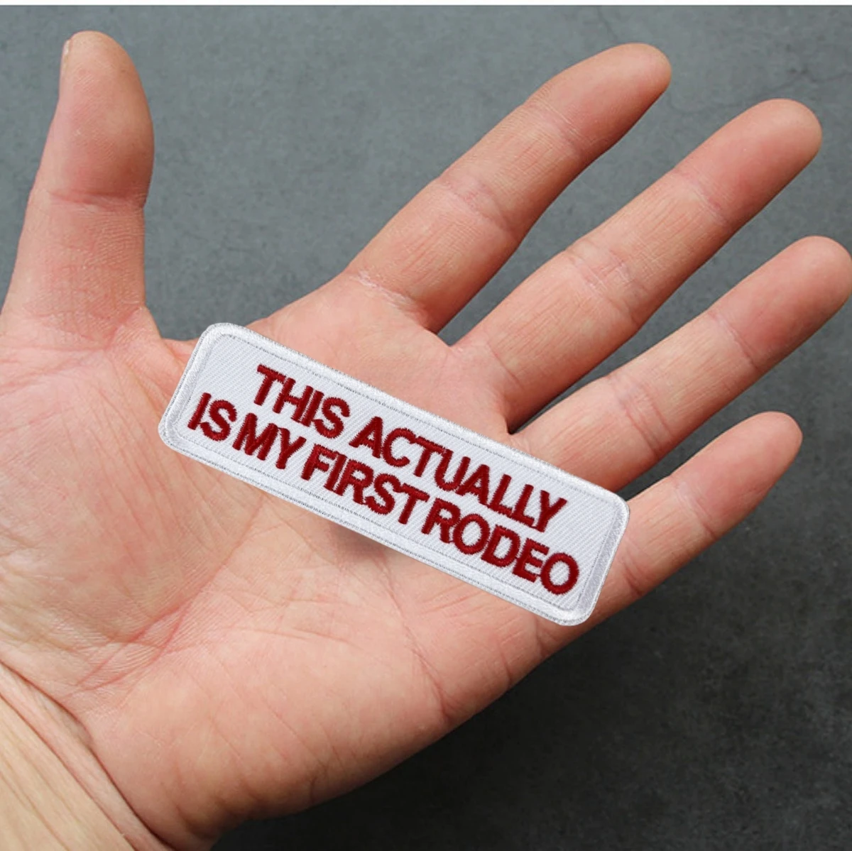 Esto está realmente mi primer parches bordados de gancho y bucle, insignia de moral táctica, mochila, brazalete militar, pegatinas para mochila - imagen 5