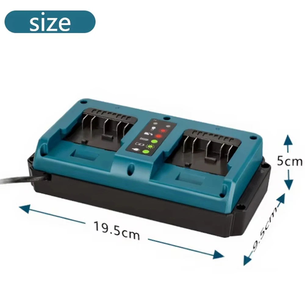 Cargador de batería para estación de carga de repuesto Bosch, adecuado para batería de iones de litio Bosch 18V BAT609 BAT609G, carga de 2 puertos - imagen 2