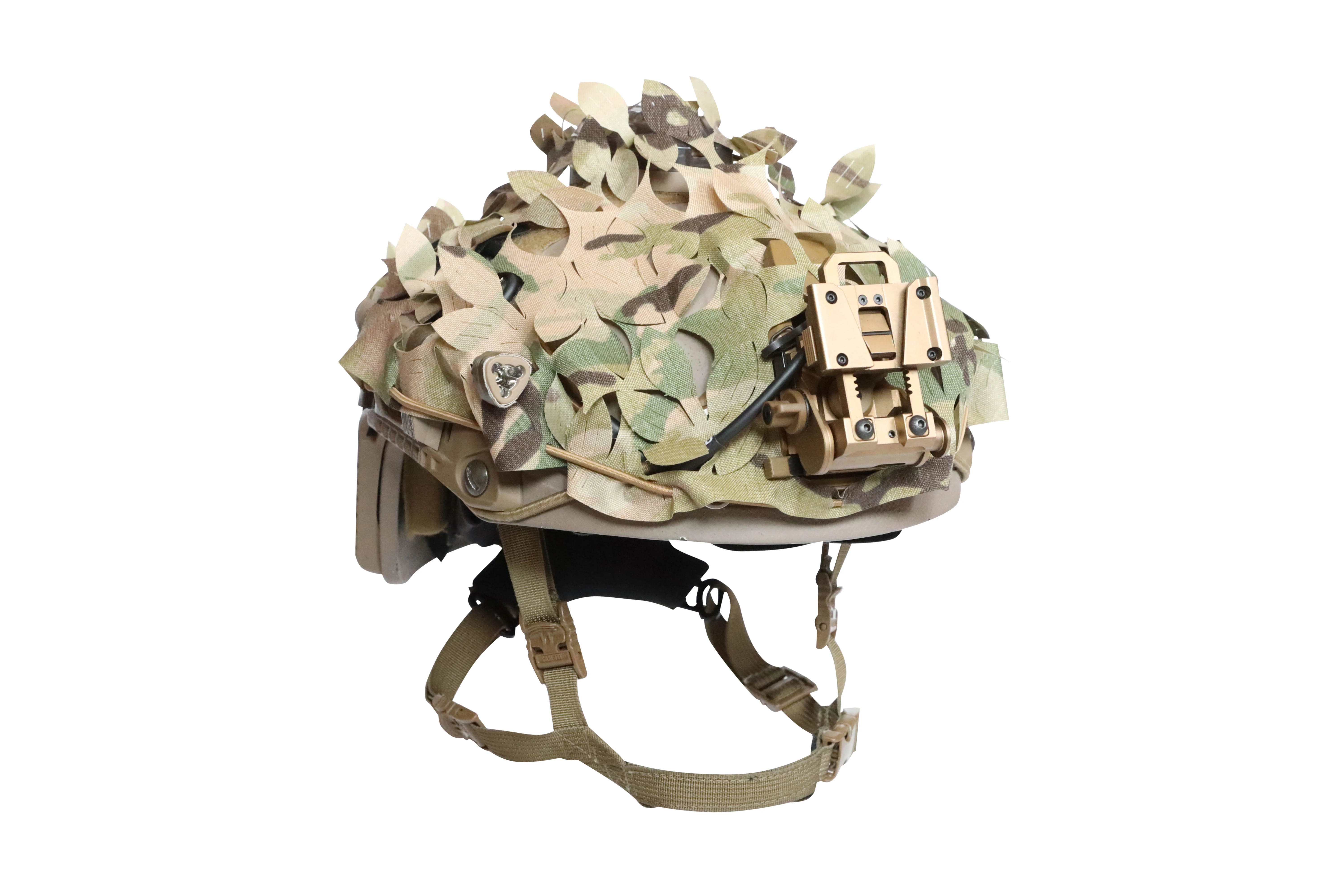 Cubierta de camuflaje Modular 3D sobre casco de caza Airsoft