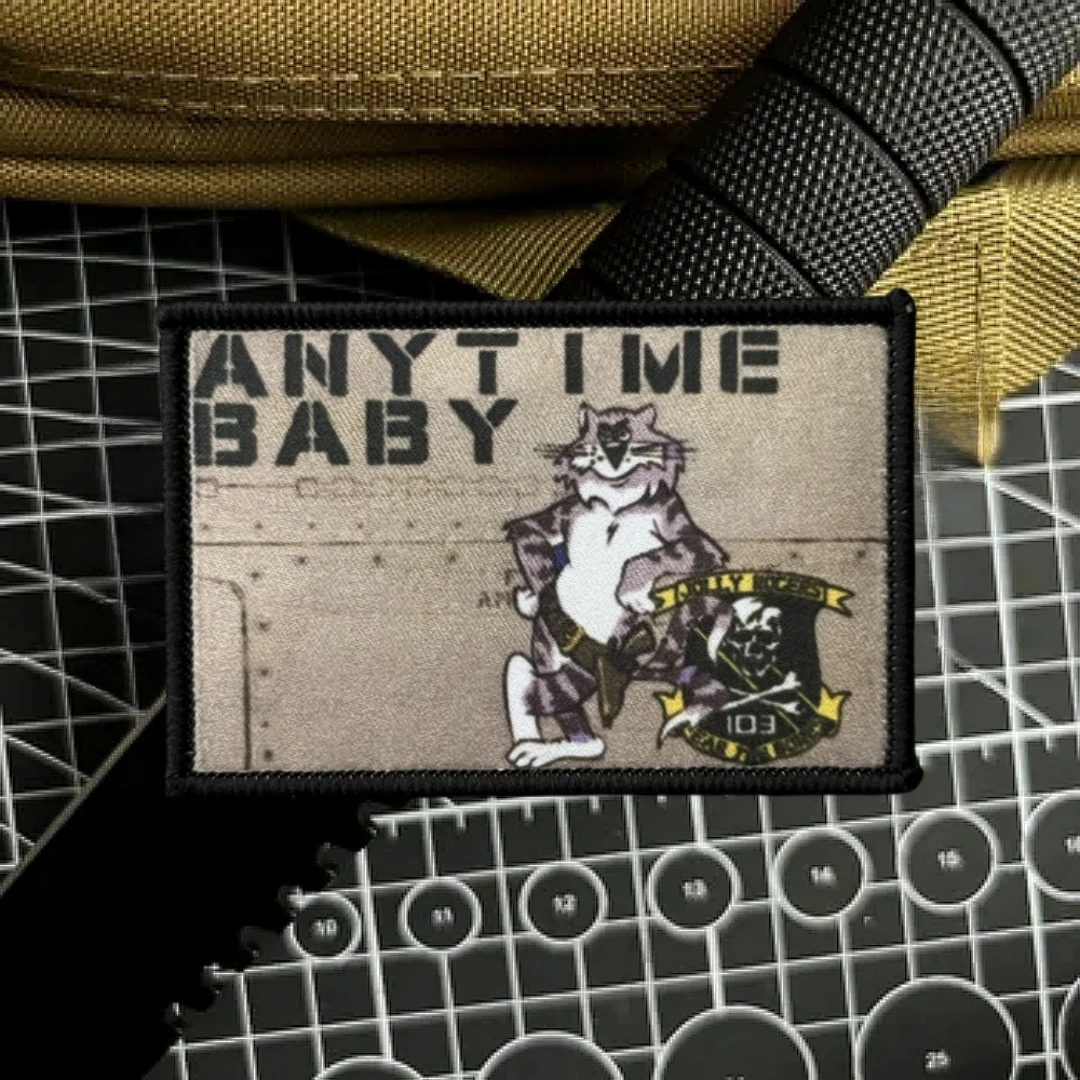 Parches de insignia de moral táctica F14 Tomcat, brazalete del ejército militar, Jolly Rogers, pegatina de mochila con gancho y bucle impreso para ropa - imagen 3