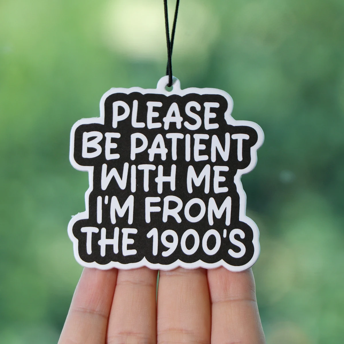 Ambientadores Vintage de los años 1900 con dicho divertido, tabletas de aromaterapia para coche, decoraciones colgantes para espejo retrovisor, colgantes para Interior de coche - imagen 3