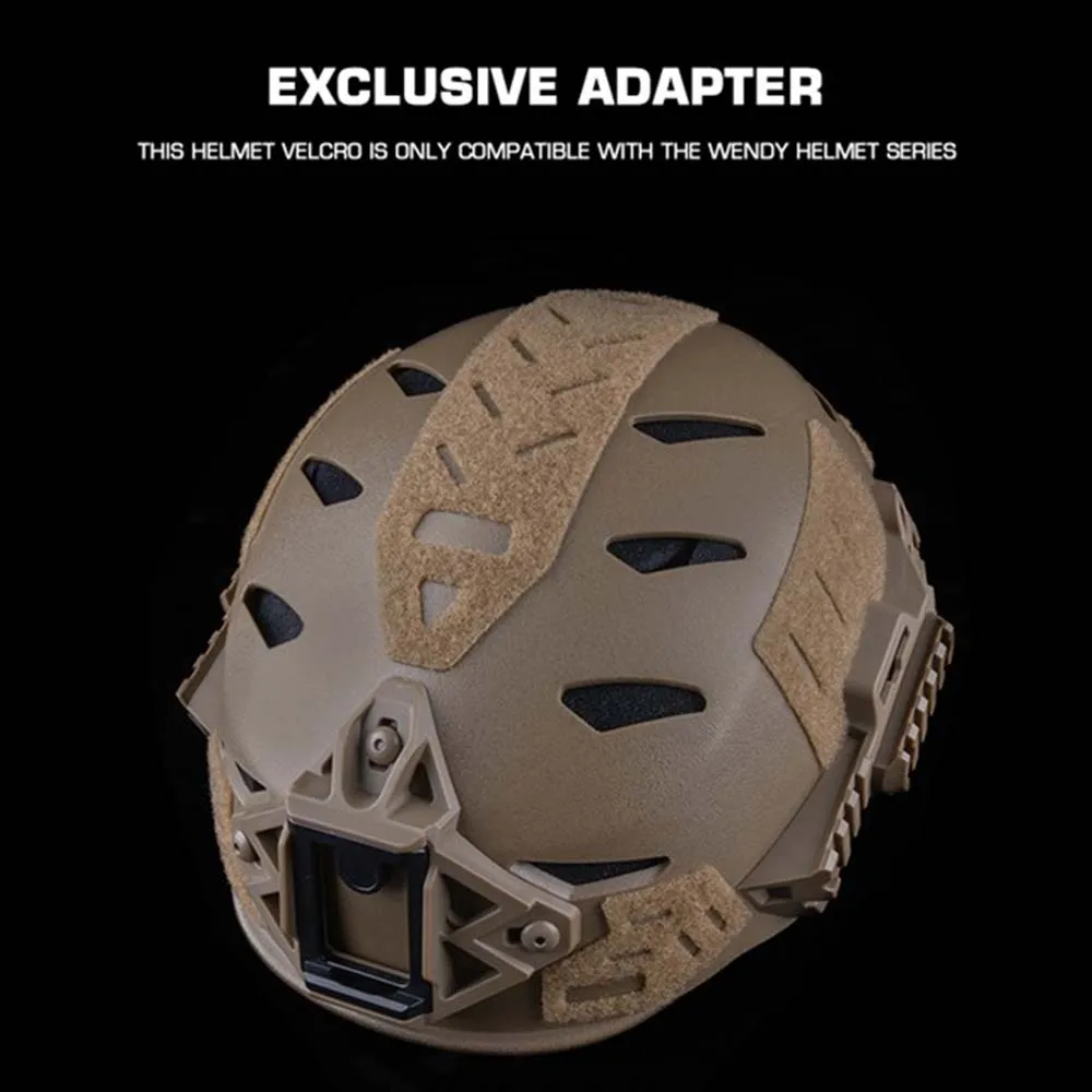 6 unids/set equipo táctico casco WENDY pegatina mágica parches para casco gancho bucle sujetador pegajoso accesorios para casco Wendy - imagen 4