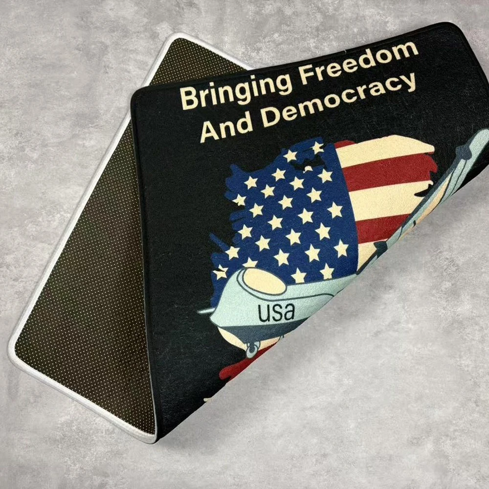 Alfombra de suelo de tendencia táctica estilo de guerra alfombra suave antideslizante absorbente de agua - imagen 2