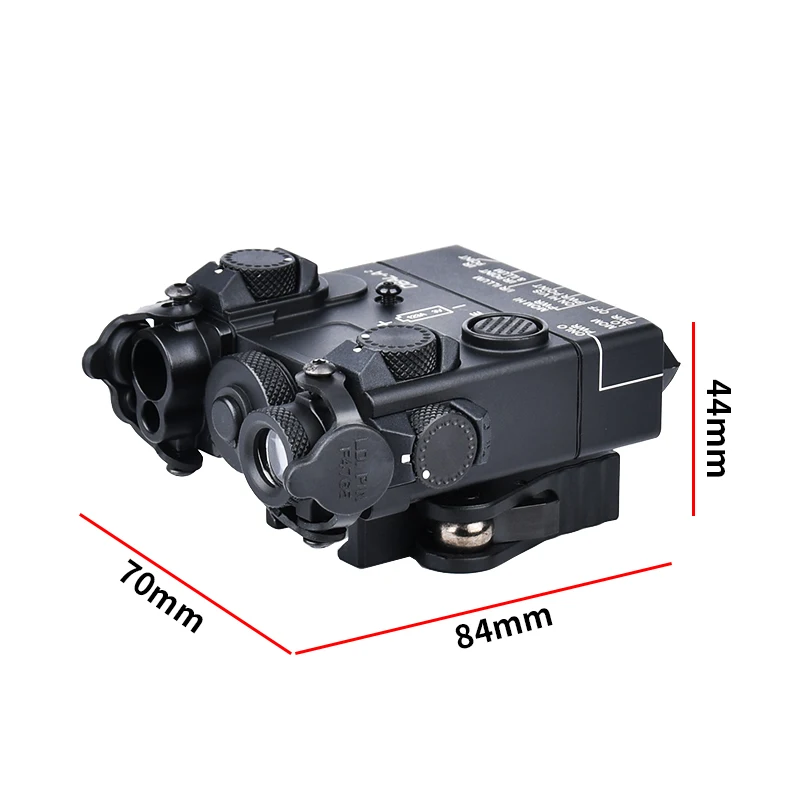 WADSN-puntero láser infrarrojo táctico de Metal, DBAL A2, rojo, verde, IR, Surefir M300, M600, Airsoft Scout Light, interruptor de doble función PEQ - imagen 5