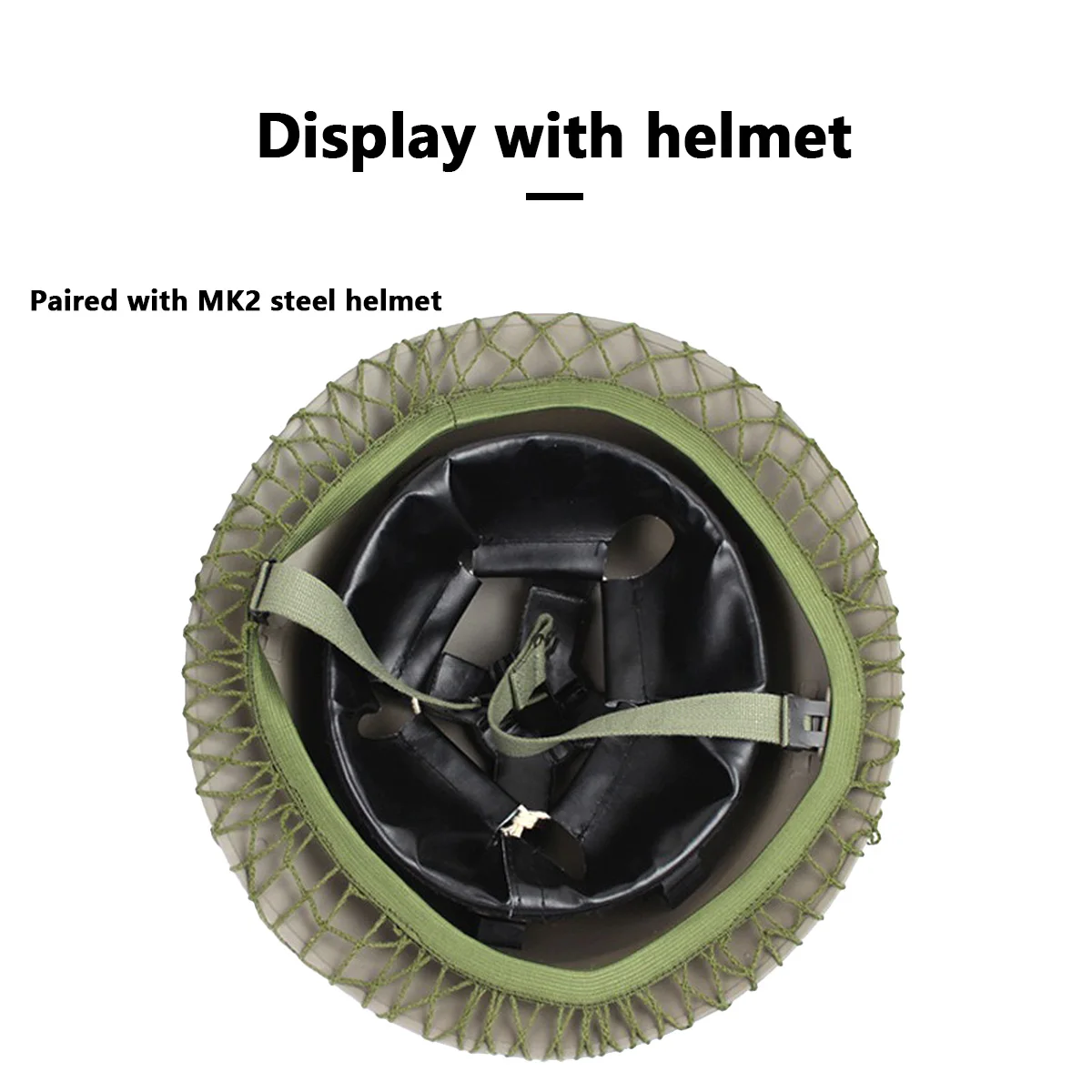 1 Uds casco táctico cubierta de red de malla de camuflaje casco de Paintball cubierta de red casco Airsoft para M1 M35 M88 MK1 MK2 - imagen 4