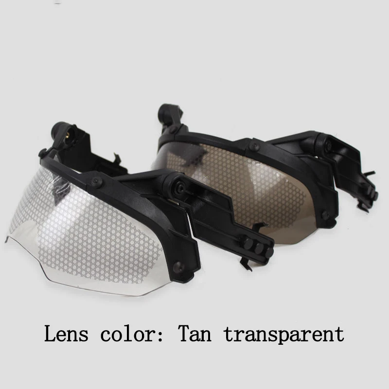 Guía RÁPIDA, gafas para casco táctico, guía para casco AF RÁPIDO desmontable de 90 grados, gafas protectoras antivaho y antidisturbios OP CS - imagen 2