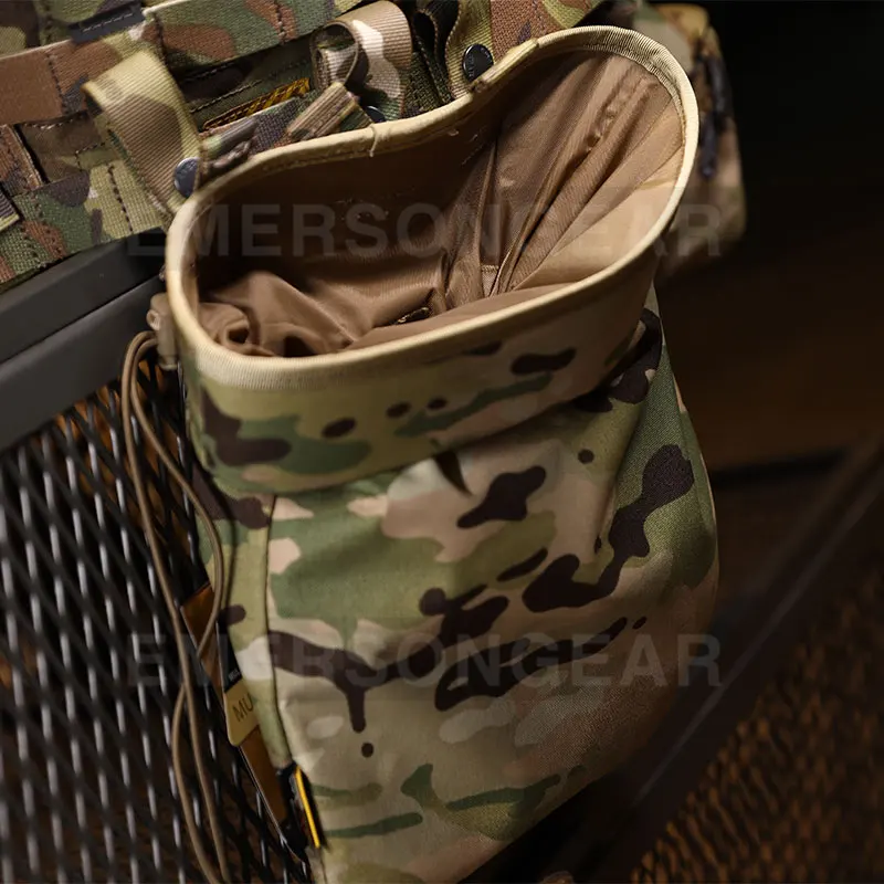 Emersongear-bolsa táctica de caída, bolsa de basura plegable, organizador de utilidad MOLLE, cinturones EDC, bolsillo para caza, Camping, combate, nailon EM6032 - imagen 2