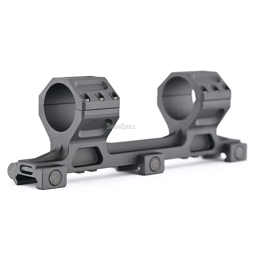 Shooin Optics Ring Mount 30mm Tube Riflescope With Double Cantilever Picatinny Weaver 21mm Rail Base - imagen 4