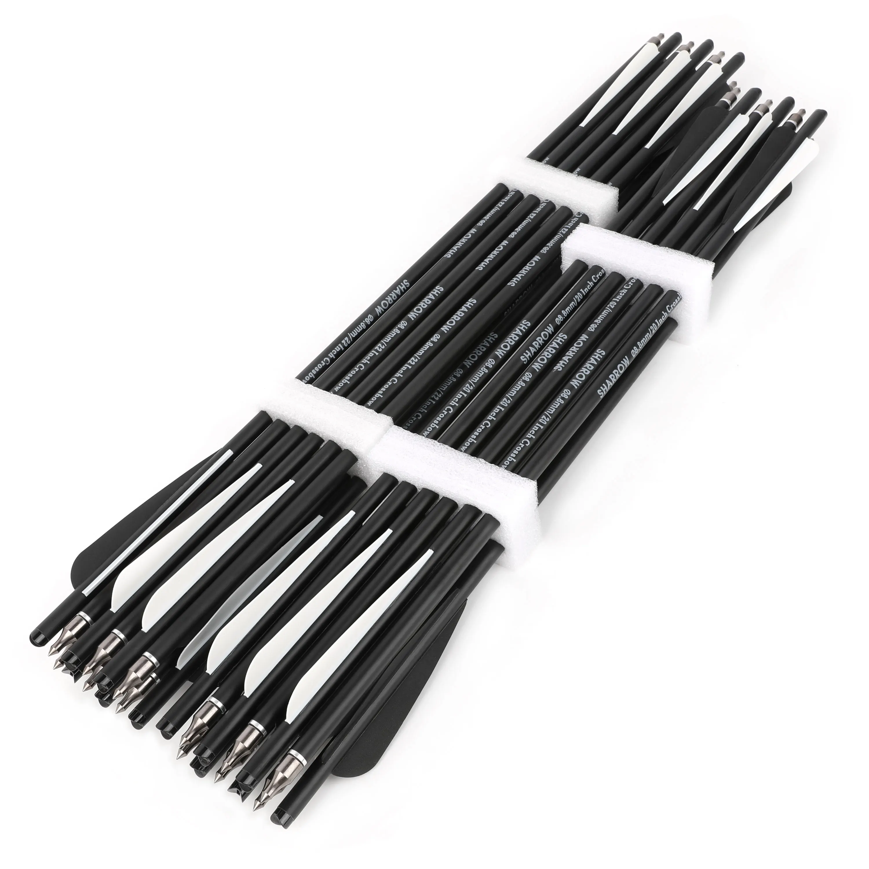 16/17/18/20/21/22 "pernos de ballesta flechas de carbono con hoja de repuesto de 100Gr puntas de flecha caza tiro 6/12 Uds flechas de ballesta - imagen 4