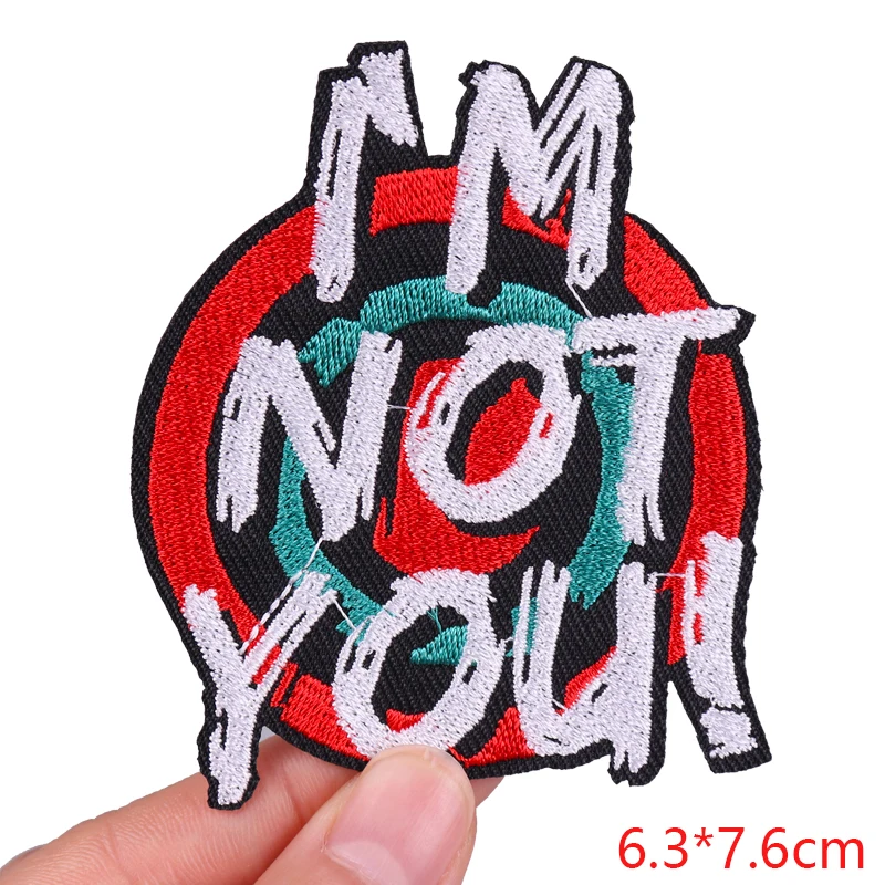 Parches DIY de dibujos animados/parche bordado con letras, parches para planchar para ropa, parches termoadhesivos, chaquetas, apliques bordados para coser - imagen 4