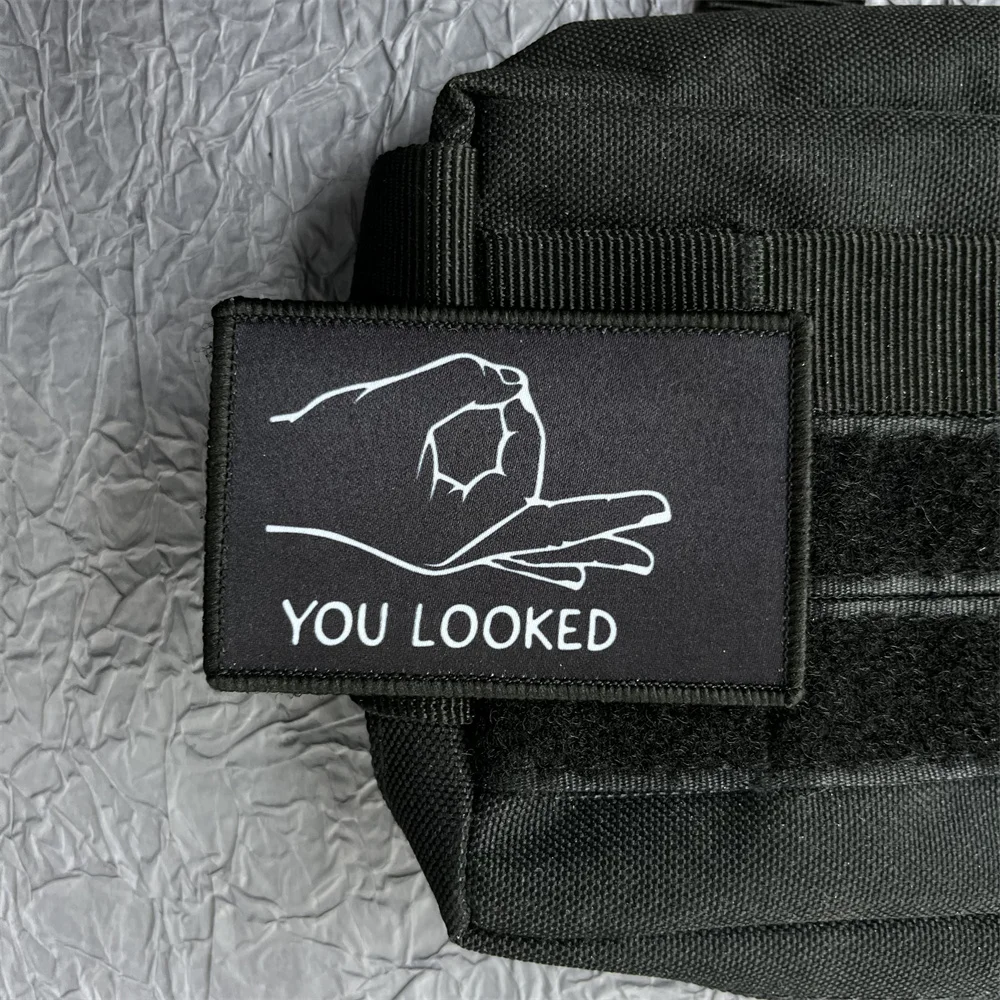 NOT TODAY pegatinas de letras para ropa, parches militares de equipo de mochila táctica, Parche de gancho y bucle, insignias para exteriores - imagen 3