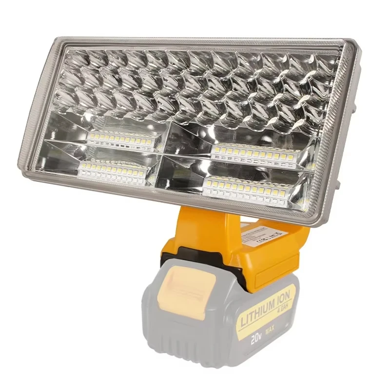 Lámpara de herramienta de luz de trabajo LED inalámbrica de 8 pulgadas para Dewalt 18V batería de iones de litio DCB205 DCB206 linterna eléctrica para exteriores foco - imagen 2