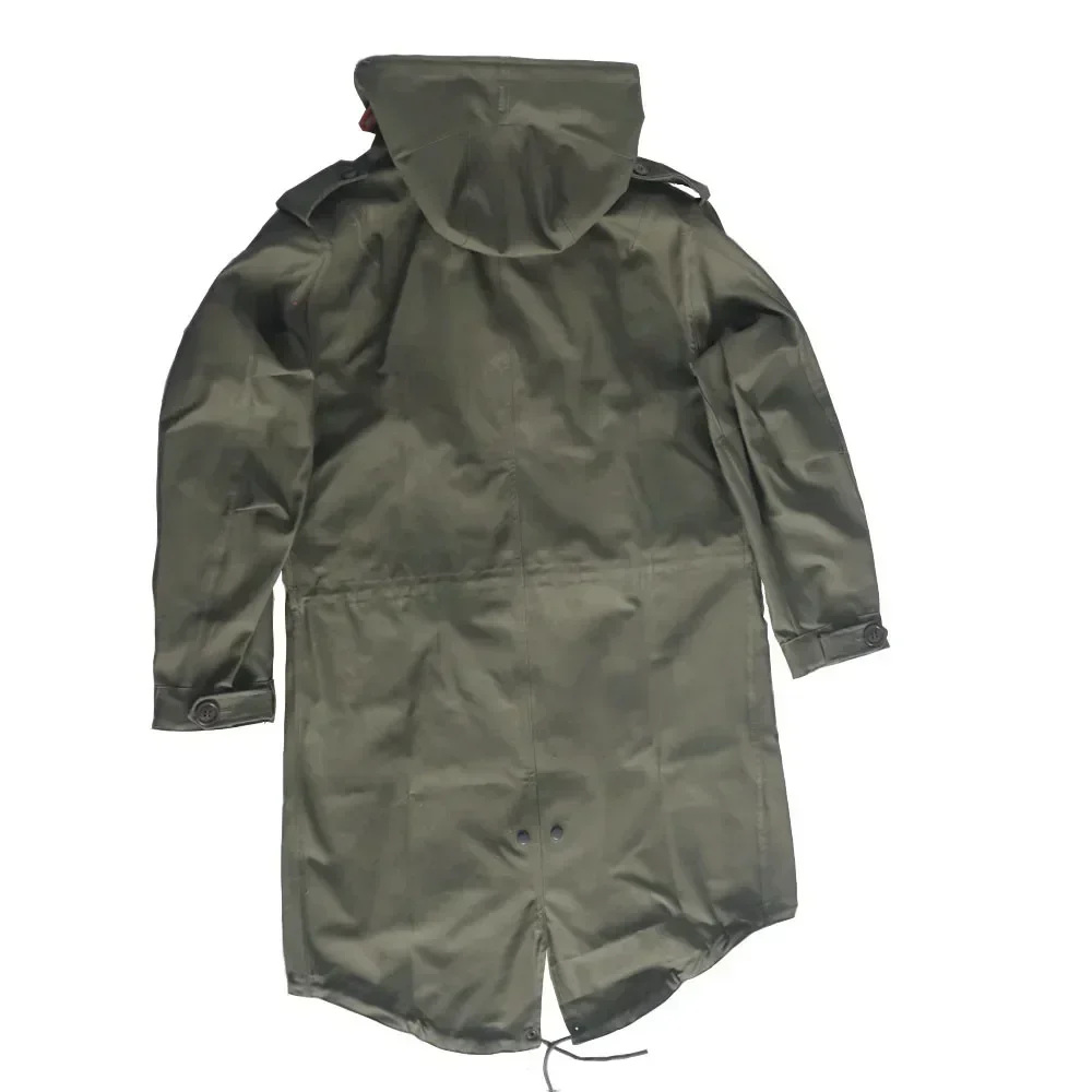 M51 WW2 chaqueta de soldado estadounidense entrenamiento informal deporte M51 abrigo de viento de cola de pez chaqueta cortavientos verde para hombre - imagen 5