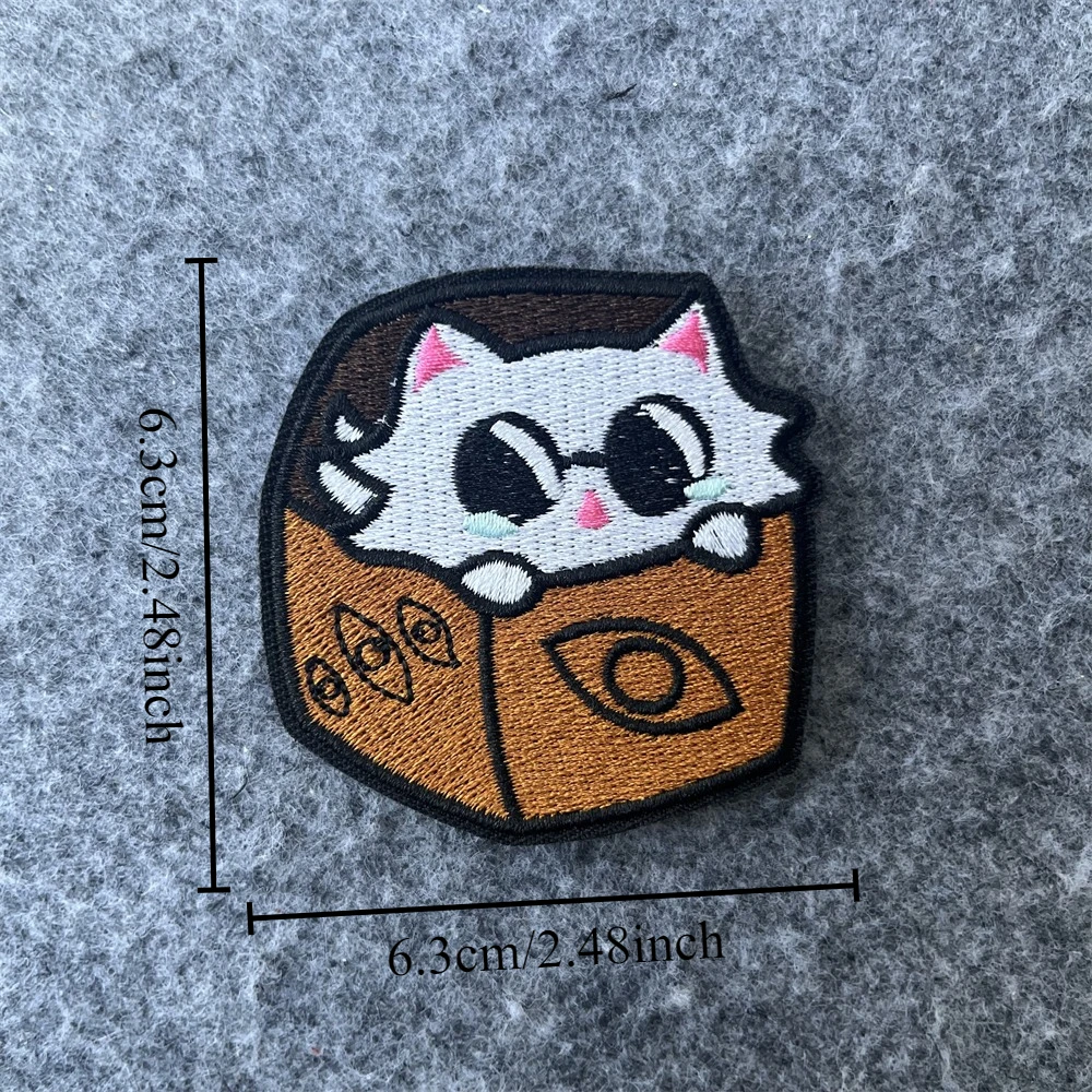 Parche táctico moral "Wave in Ocean", pegatina del ejército militar "Corgi Rocket" para mochila, brazalete bordado con gancho y bucle - imagen 4