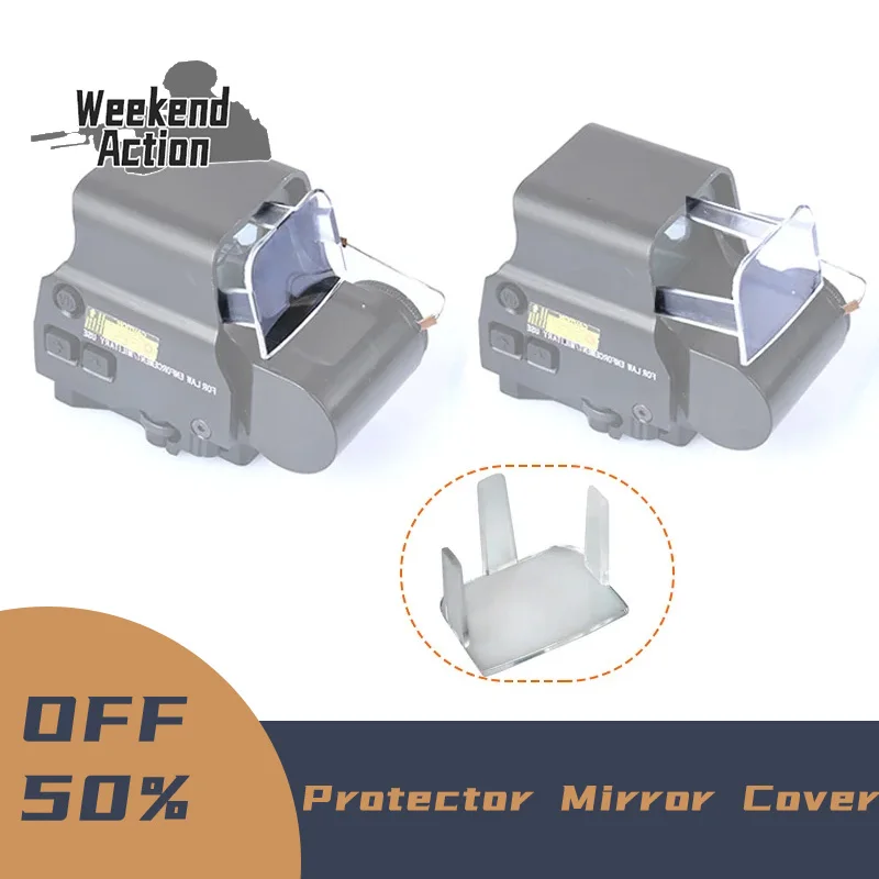 Táctica caza Airsoft Protector de la cubierta holográfica espejo rojo verde punto línea de visión cubierta protectora apta para 551 552 553 557