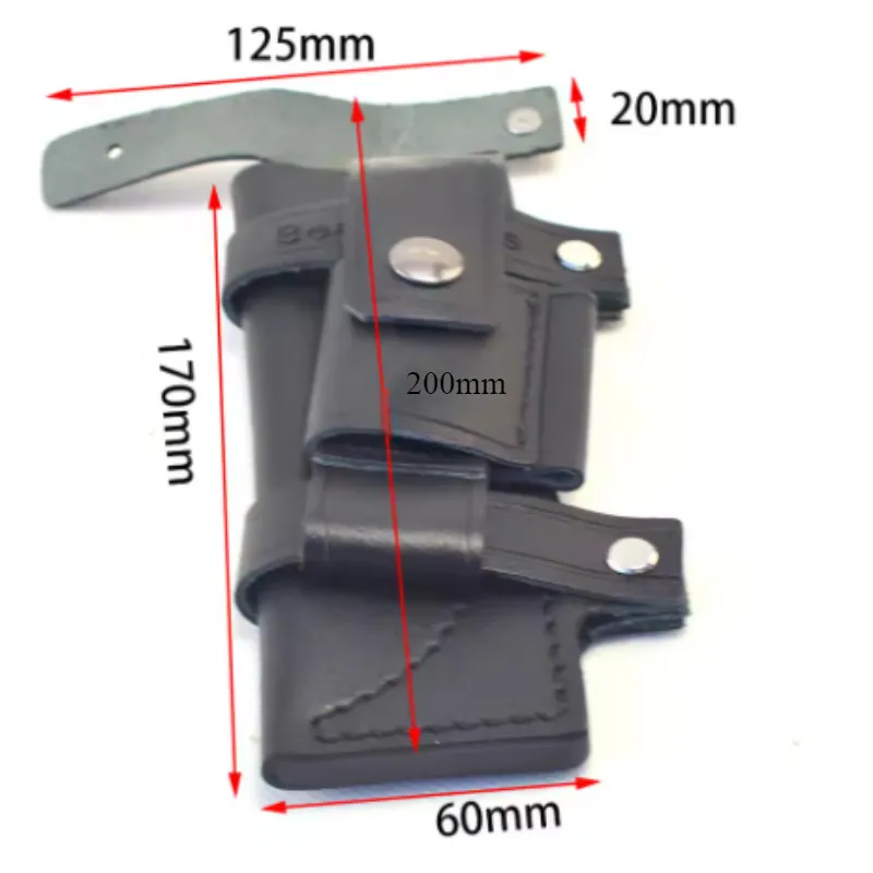 Funda táctica cintura cuero artificial supervivencia exteriores - imagen 3