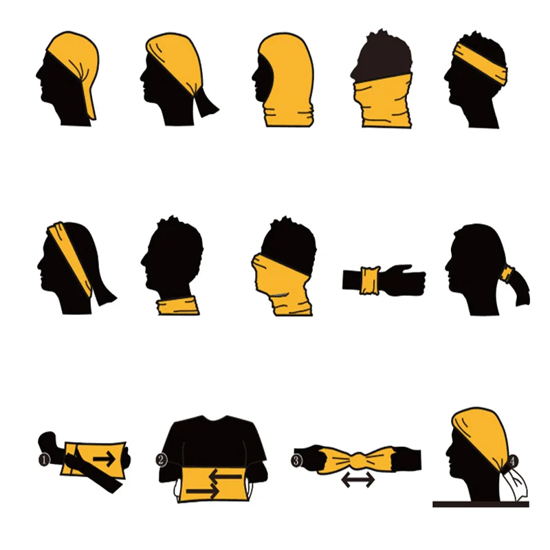 Ourdoor-Bandana mágica para hombre y mujer, bufanda de tubo para el cuello, máscara facial para motocicleta, ciclismo, senderismo, Camping, caza, correr - imagen 5