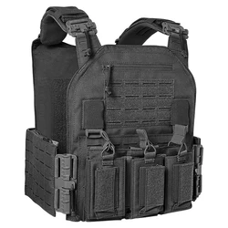 Chaleco táctico MOLLE para caza al aire libre resistente nailon