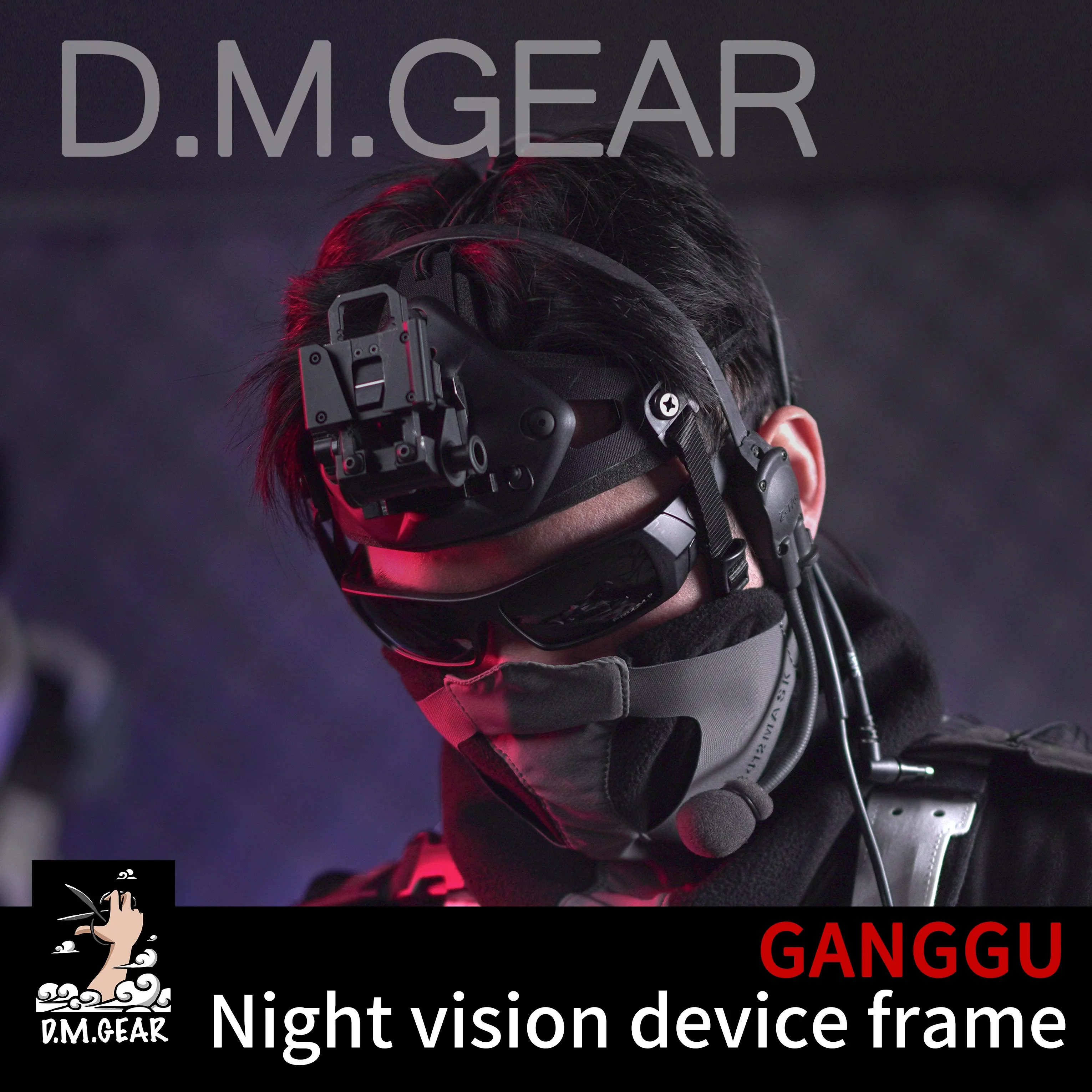 DMgear Montura de gafas de visión nocturna para cámara de acción Soporte para casco, Soporte, Accesorio para juego de guerra Aventuras al aire libre, Tren CS realista - imagen 5