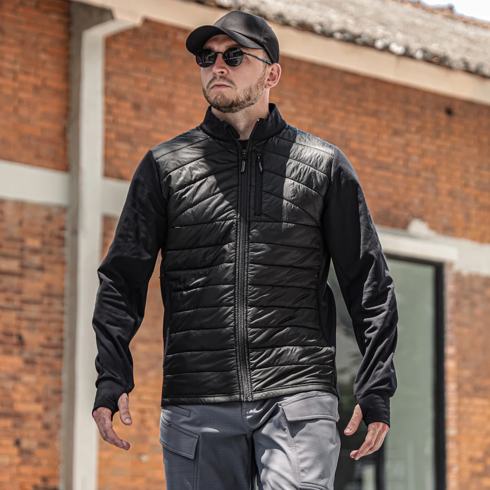 Emersongear Chaqueta térmica de nailon de capa media para hombre para esquiar, senderismo, acampar, abrigo de invierno cálido a prueba de viento, deportes al aire libre para ir al trabajo - imagen 4