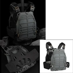 Chaleco portaplacas táctico MOLLE para airsoft y caza, ajuste