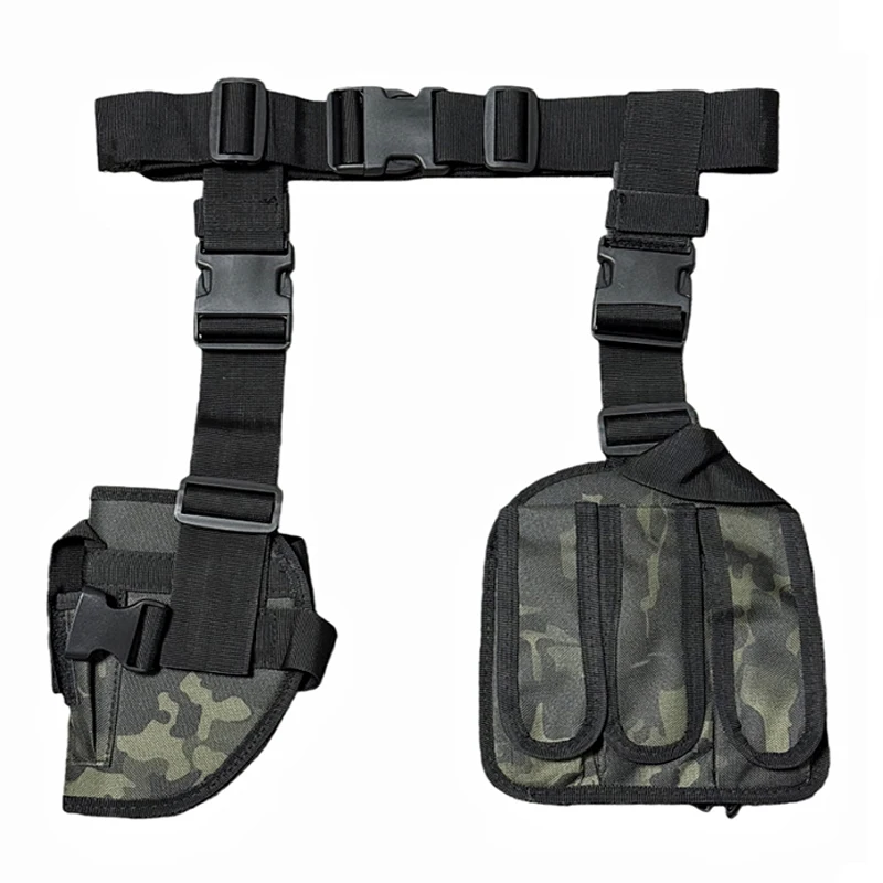 Funda táctica para pierna Tornado, funda para pistola de mano derecha con bolsa para revistas para pistola G17 M9 Colt 1911 - imagen 3