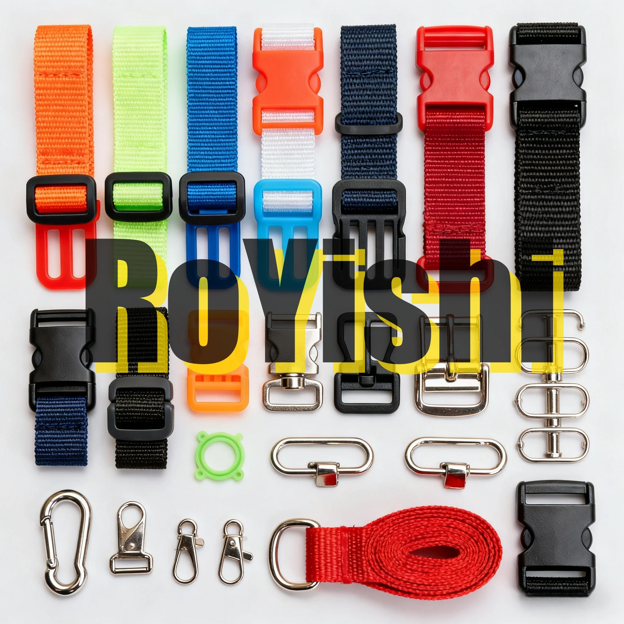 RoYishi Personalización del producto Hebilla de plástico Hebilla de gancho de metal Hebilla de cuerda de cinta Descuento de gran cantidad - imagen 4