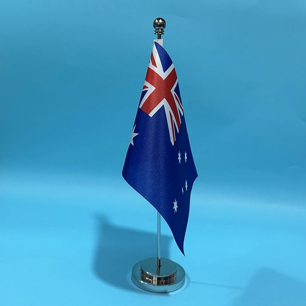 BANDERA DE SKY, bandera de escritorio de oficina de Australia, bandera de mesa de poliéster de 14x21cm, bandera nacional de Australia, adornos de escritorio, banderas - imagen 4