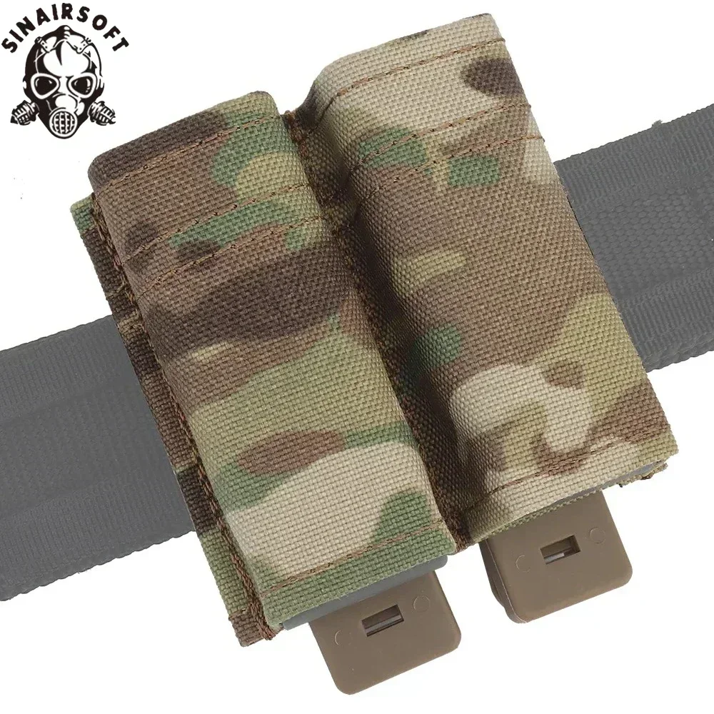 Bolsa táctica rápida de 9MM para pistola, bolsa para revista individual/doble, bolsa MOLLE Mag con inserto Kydex de liberación rápida para GLOCK M9 P226 HK USP - imagen 2