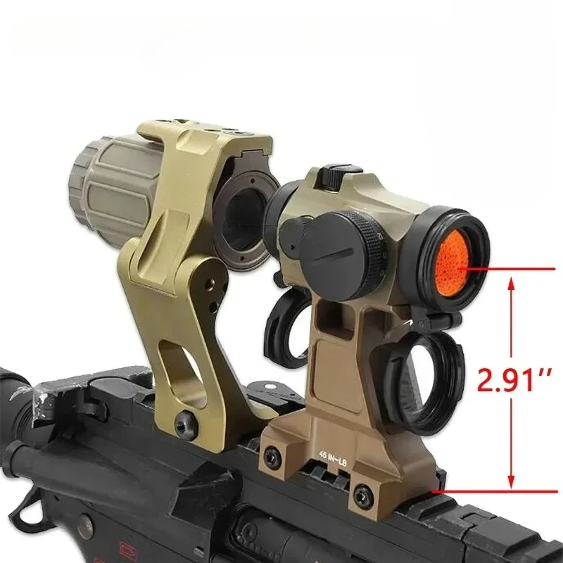 Soporte táctico UNITY FTC 2,91 para T01 T02 Red Dot Sight EOTECH G33 G43 G45 fijo 3X 5X lupa Base elevada soportes de caza