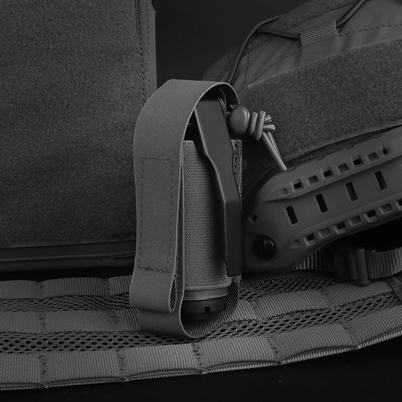 Bolsa de utilidad MOLLE con tapa abatible: almacenamiento de cordón estirable para cinturones de caza y equipos deportivos - imagen 2