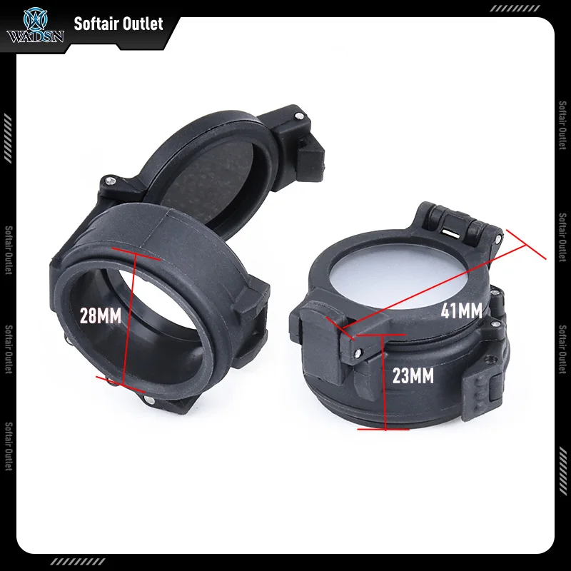 WADSN-funda protectora para linterna, color negro, para Surefir M300A M300B M600C M600B, cubierta para difusor de luz de caza, pantalla de nailon - imagen 2