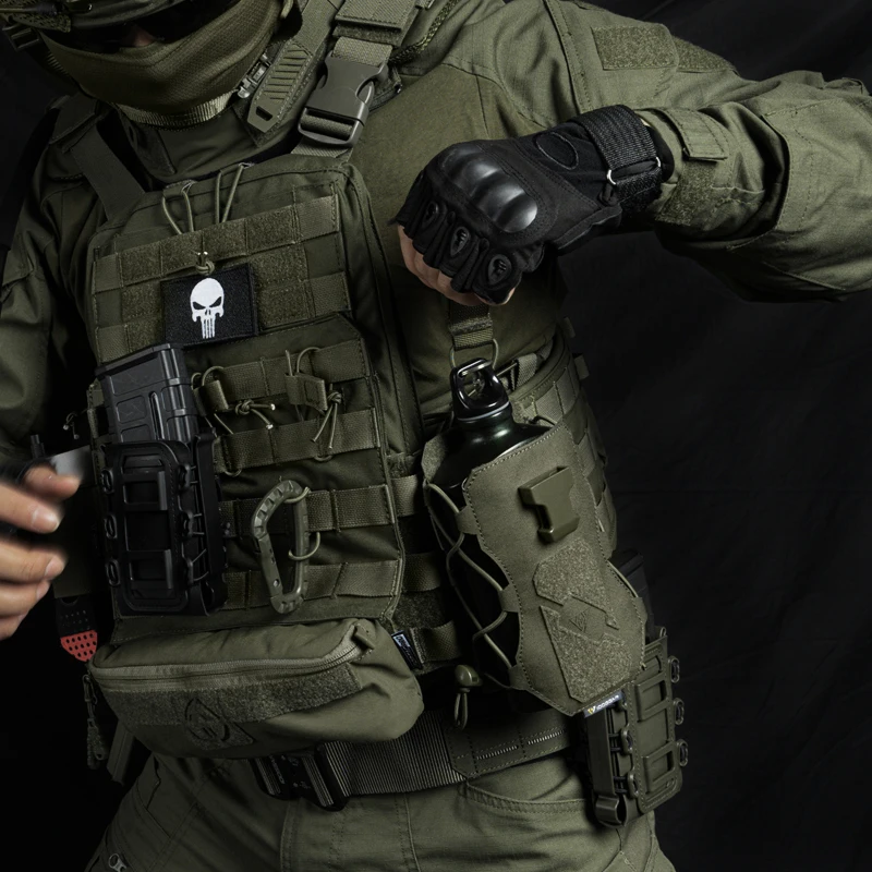 Paquete de hervidor táctico para exteriores, chaleco molle adjunto, cubierta de hervidor deportivo, paquete táctico multifuncional - imagen 4