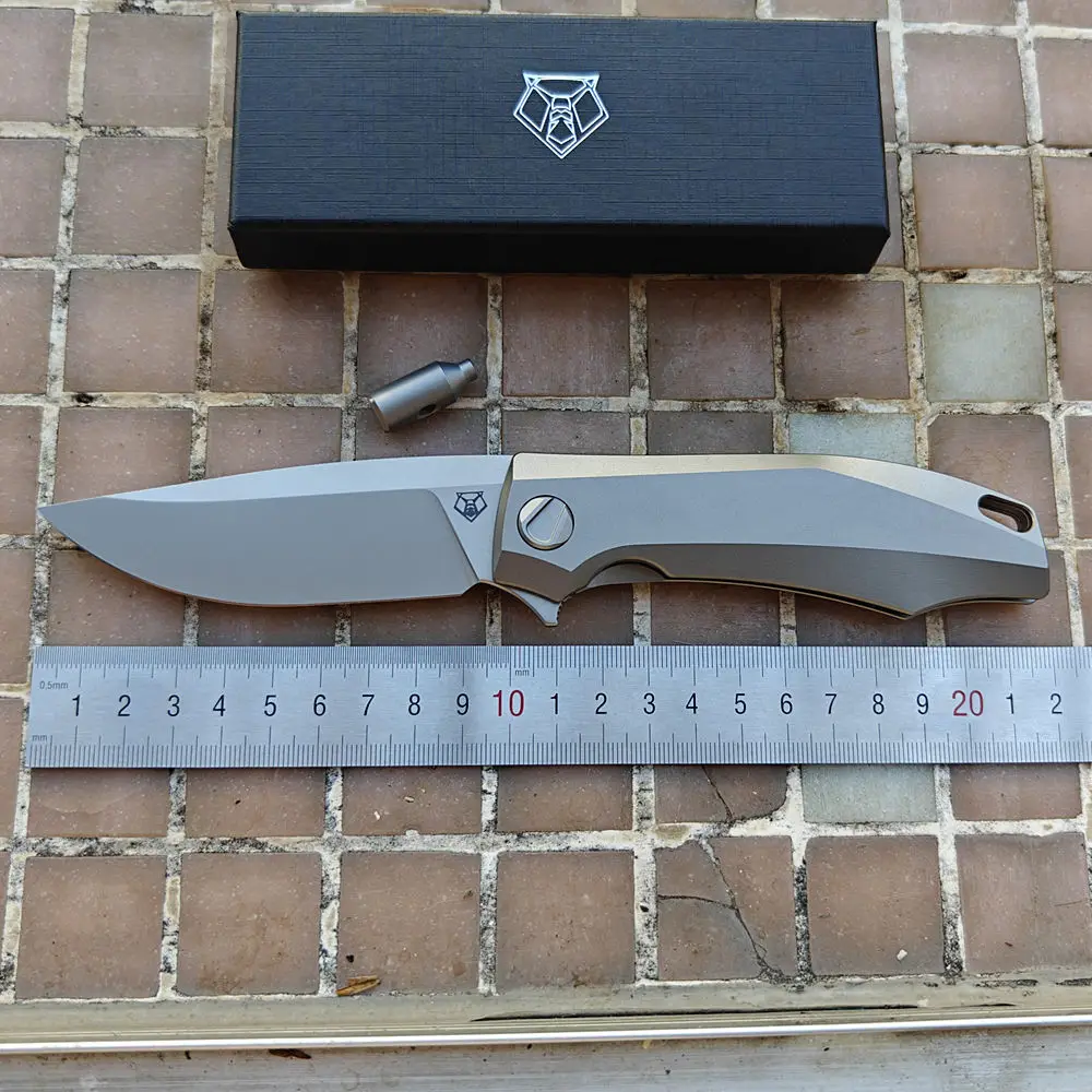 Shirogorov Charles Marlowe navaja táctica plegable de titanio M390